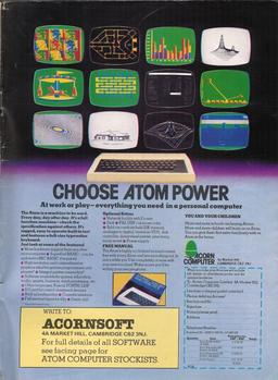Acorn Atom advert (Electronics & Computing Monthly, January 1982)