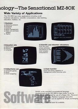 MZ-80K brochure page 4